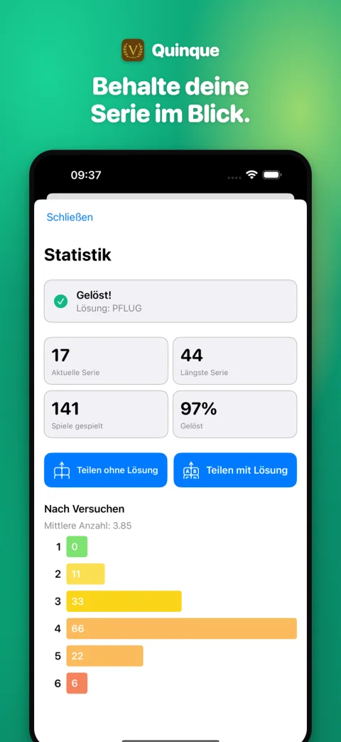 Streaks and guess-distribution statistics