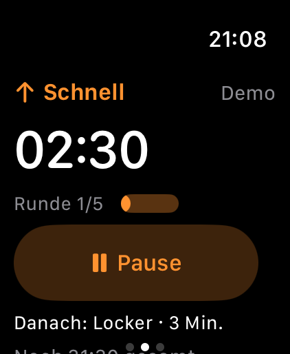 Sokuho zeigt einen schnellen Abschnitt und die nächste lockere Phase mit Demo-Werten
